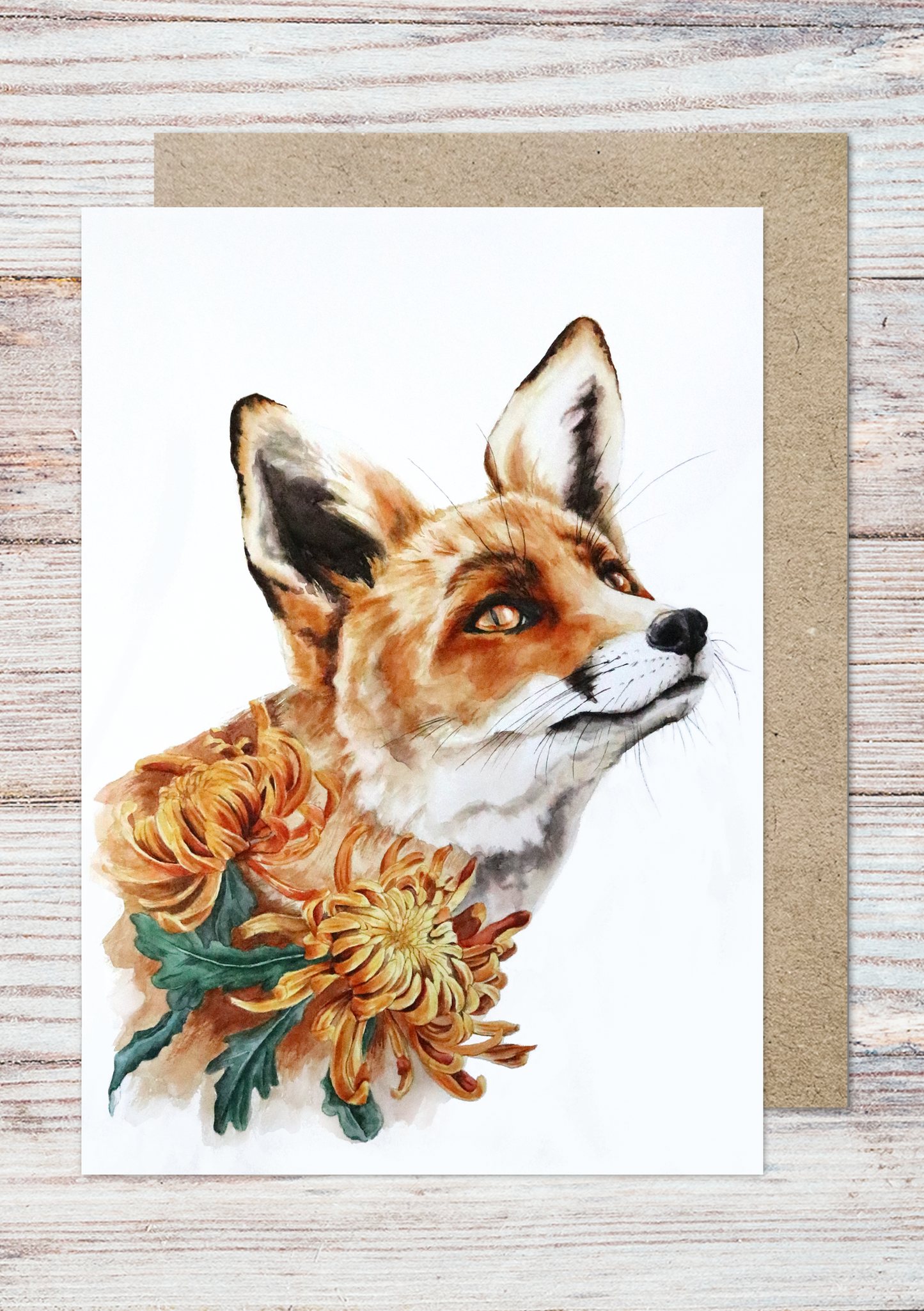 Fox Card | Watercolour Greetings Card