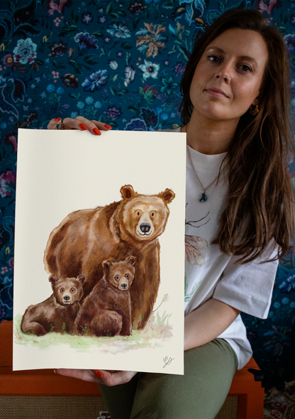 Watercolor Bears | Print